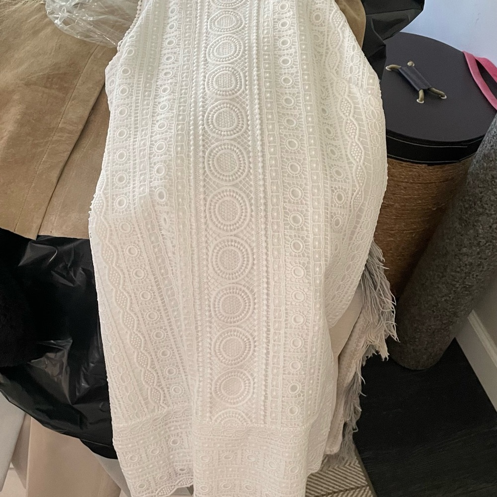 White Lace high spaghetti strap racerback style Dress - White House Black Market